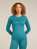 Womens 200 Oasis LS Crewe Topaz 104375