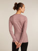 Womens 200 Oasis LS Crewe Summit/Blush 104375