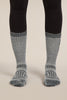 Womens Merino Hike+ Mountaineer Mid Calf Jet Heather/Black  0A57AU