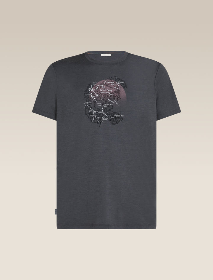 Mens Merino 150 Tech Lite SS Tee Ruapehu Round Obsidian 0A57BT