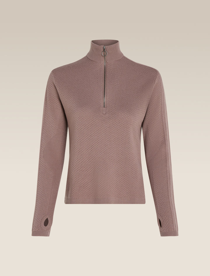 Womens Merino icebreaker Anniversary Original L S Half Zip Summit 0A579E