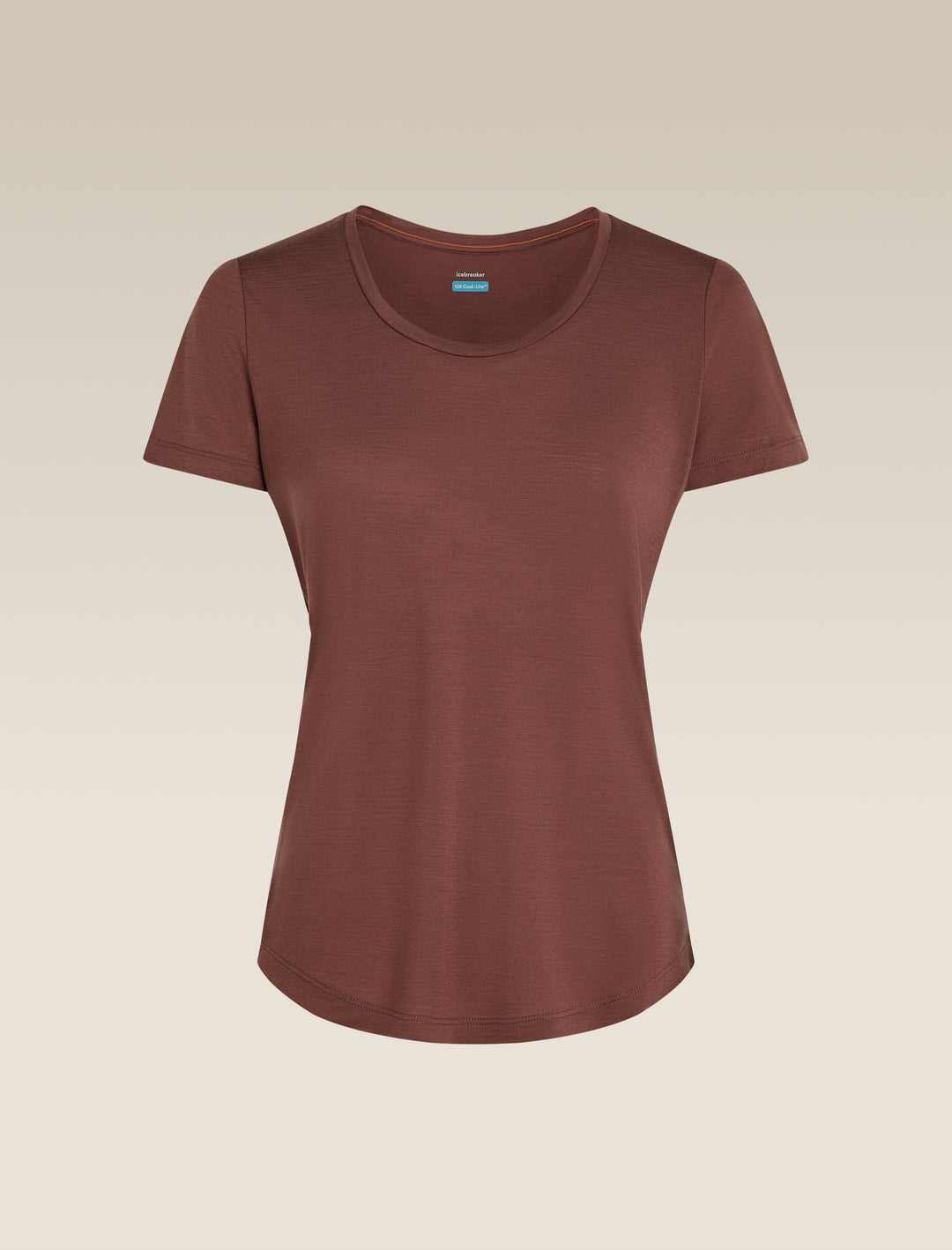 Womens Merino Blend 125 Cool-Lite™ Sphere lll S S  Scoop T-Shirt Carob 0A56ZP