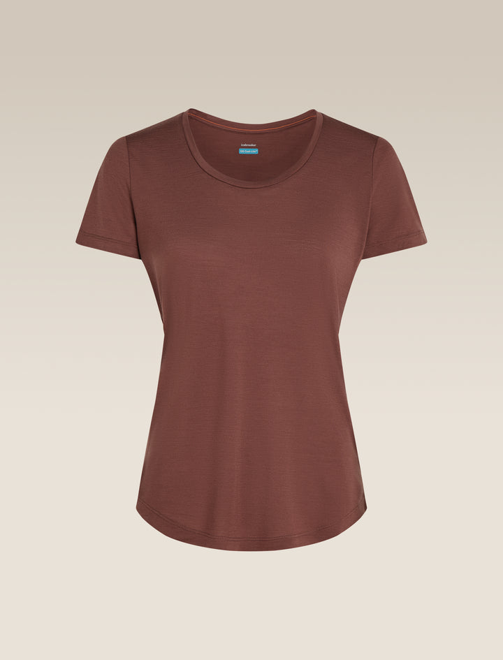 Womens Merino Blend 125 Cool-Lite™ Sphere lll S S  Scoop T-Shirt Carob 0A56ZP