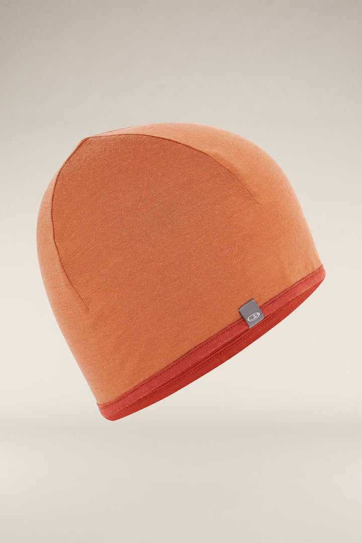 Adult Unisex Merino Reversible Pocket Hat Dusty Clay/Jasper  IBM200