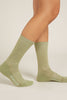 Womens Merino Lifestyle Light Crew Socks Lichen/Glass  IBN313