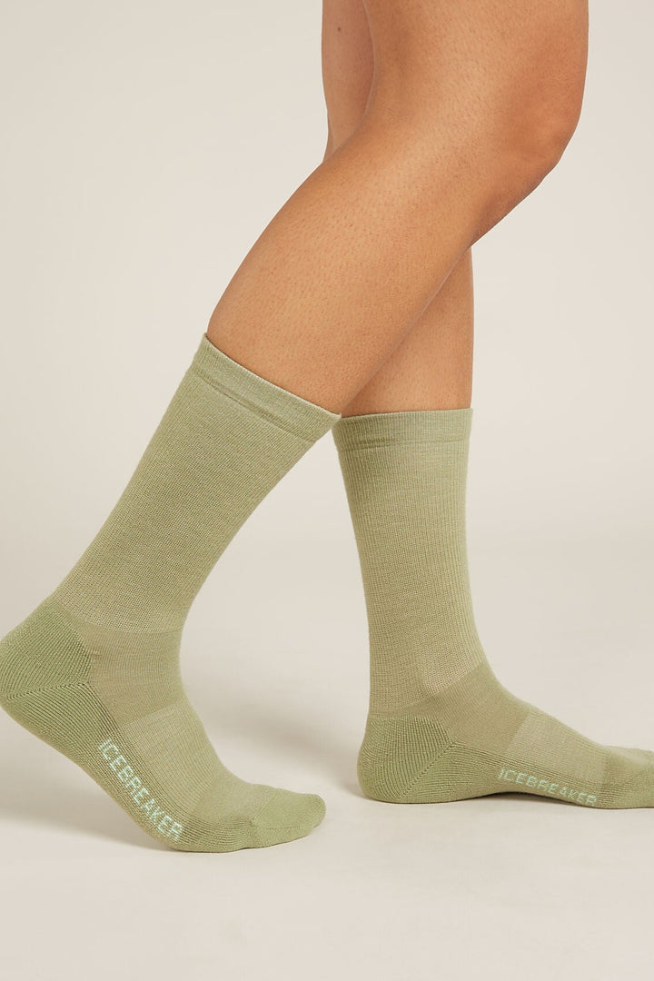 Womens Merino Lifestyle Light Crew Socks Lichen/Glass  IBN313