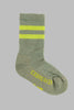 Kids' Merino Blend Hike Light Crew Socks Lichen/Hyper ND06