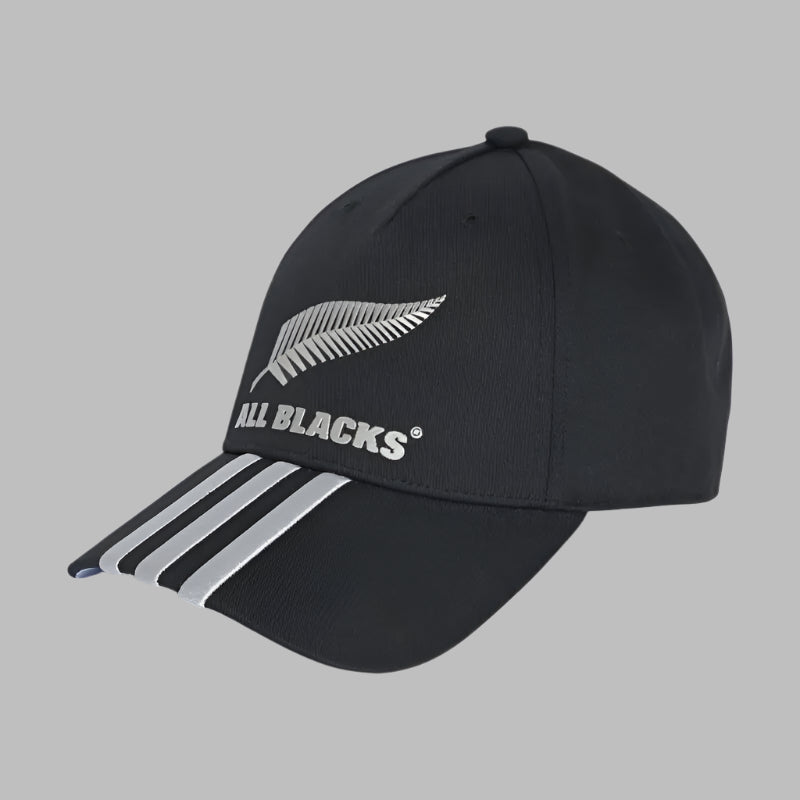 All Black Baseball Cap  3 Stripe JI9315
