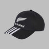 All Black 3-Stripes Baseball Cap JW1458