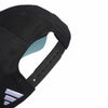 All Black 3-Stripes Baseball Cap JW1458