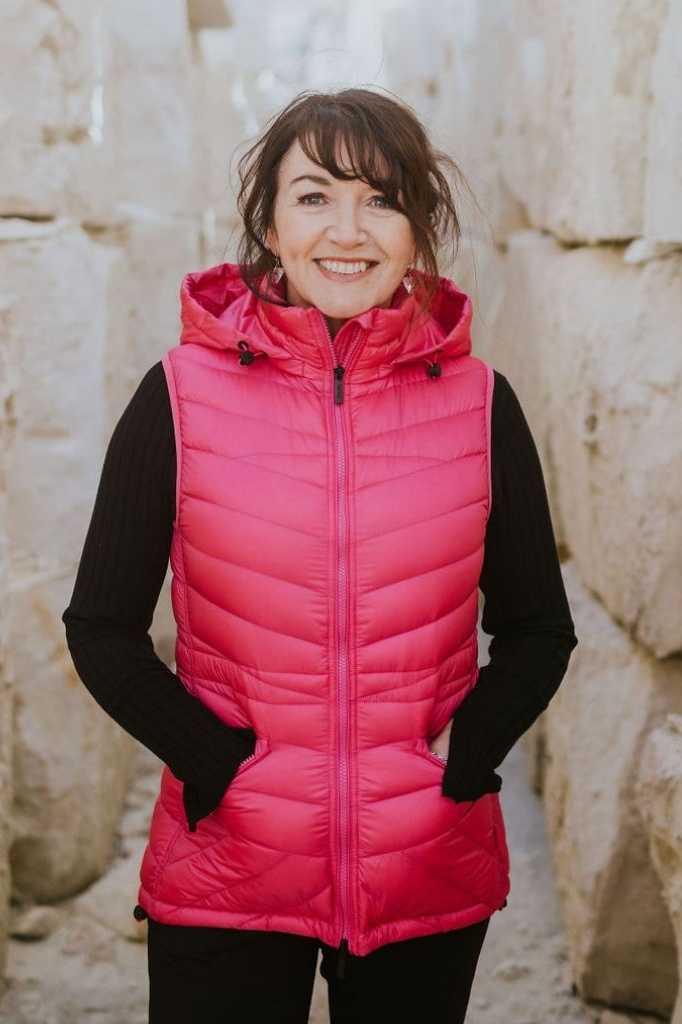 Womens Mary Claire Vest - Hot Pink
