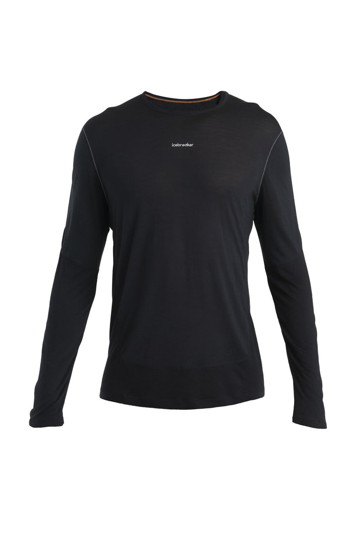 Mens 125 ZoneKnit™ Merino Blend Energy Wind LS Tee Black 0A56W8