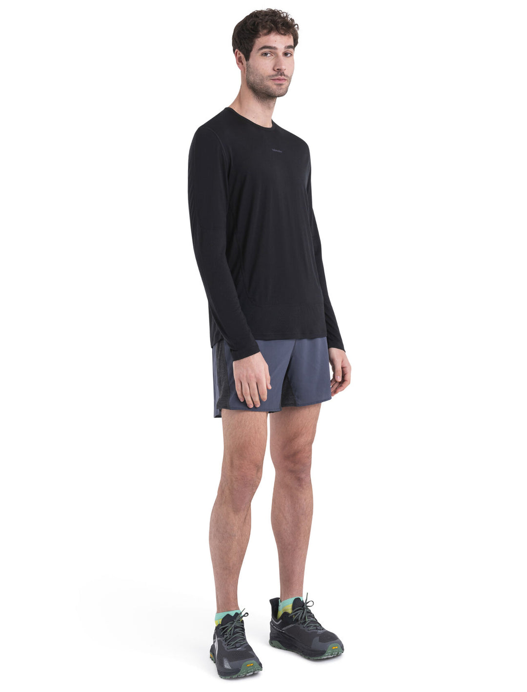 Mens 125 ZoneKnit™ Merino Blend Energy Wind LS Tee Black 0A56W8