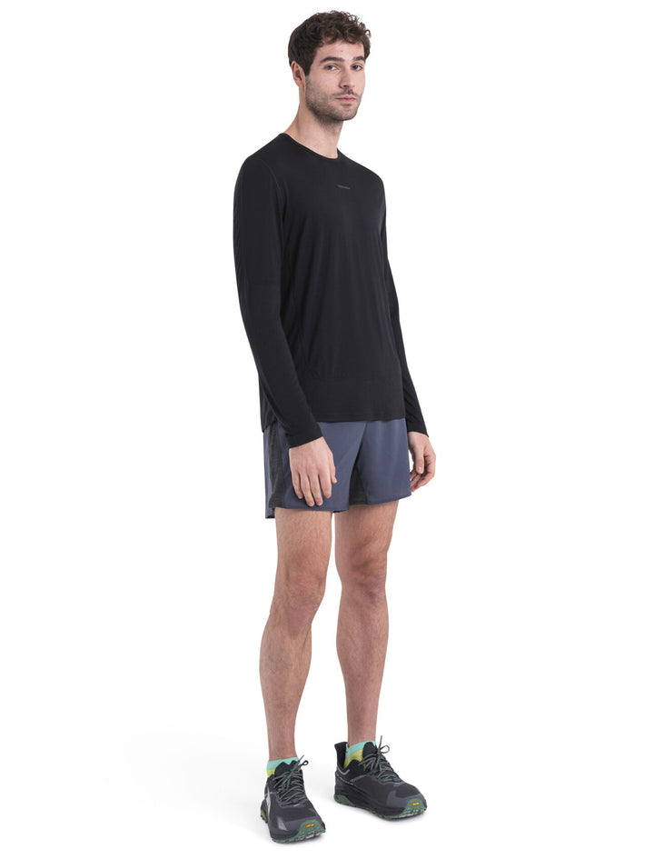 Mens 125 ZoneKnit™ Merino Blend Energy Wind LS Tee Black 0A56W8