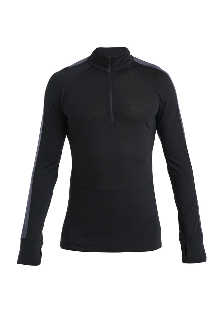 Mens 125 ZoneKnit™ Merino Blend LS Half Zip Thermal Top Black 0A56VX