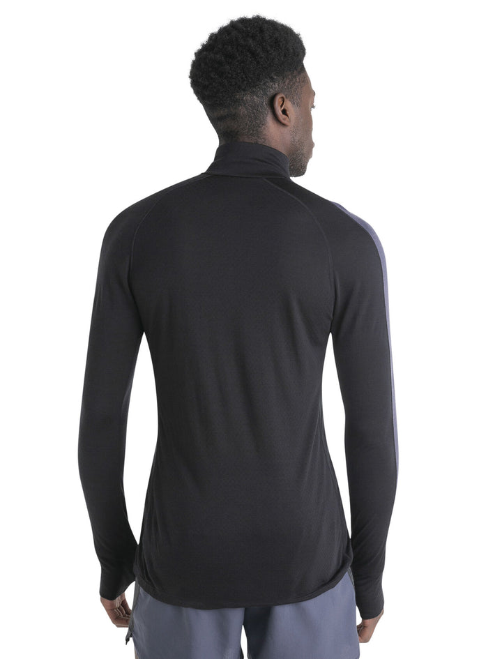 Mens 125 ZoneKnit™ Merino Blend LS Half Zip Thermal Top Black 0A56VX