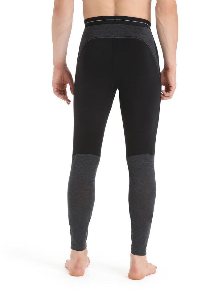 Mens 125 ZoneKnit™ Merino Blend Thermal Leggings Black/Jet Heather 0A56H5