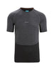 Mens 125 Zoneknit SS Crewe Thermal Jet Heather 0A56H7