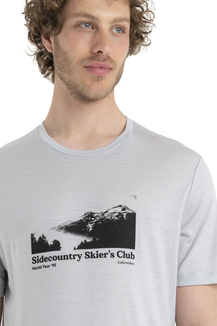 Mens Merino 150 Tech Lite II Short Sleeve Tee Sidecountry Skiers Club Ether 0A56RD