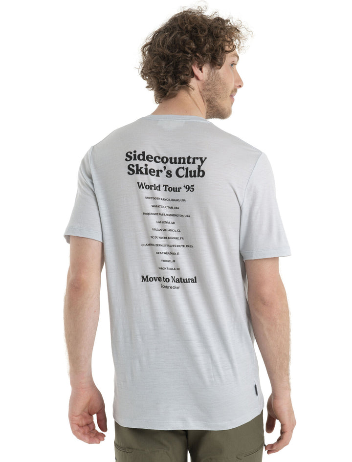 Mens Merino 150 Tech Lite II Short Sleeve Tee Sidecountry Skiers Club Ether 0A56RD