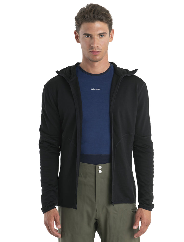 Mens Merino 560 RF™ Elemental II LS Zip Hood Black  0A56QM