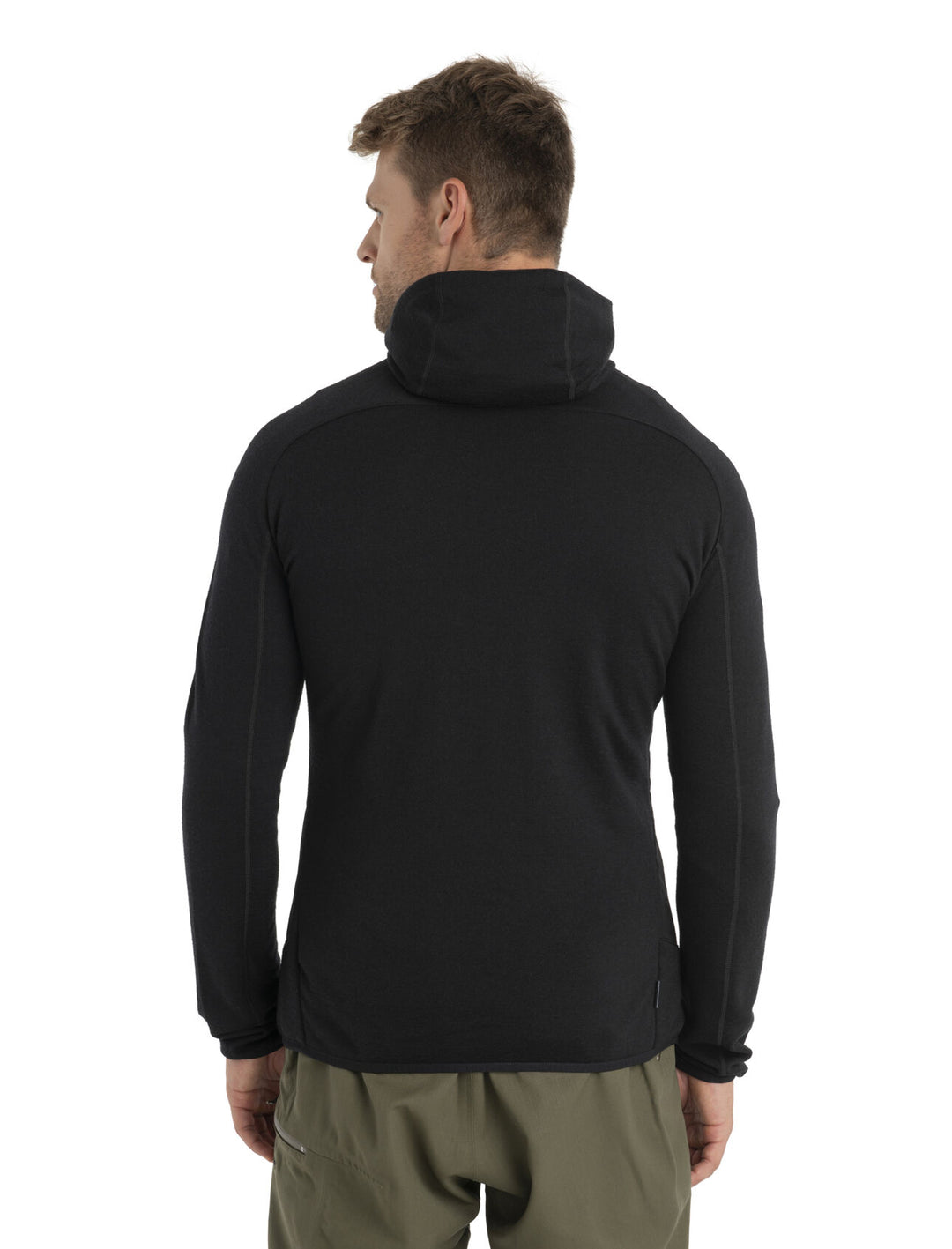 Mens M Quantum Hybrid LS Zip Hoodie Black 0A56QP