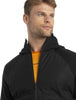 Mens M Quantum Hybrid LS Zip Hoodie Black 0A56QP