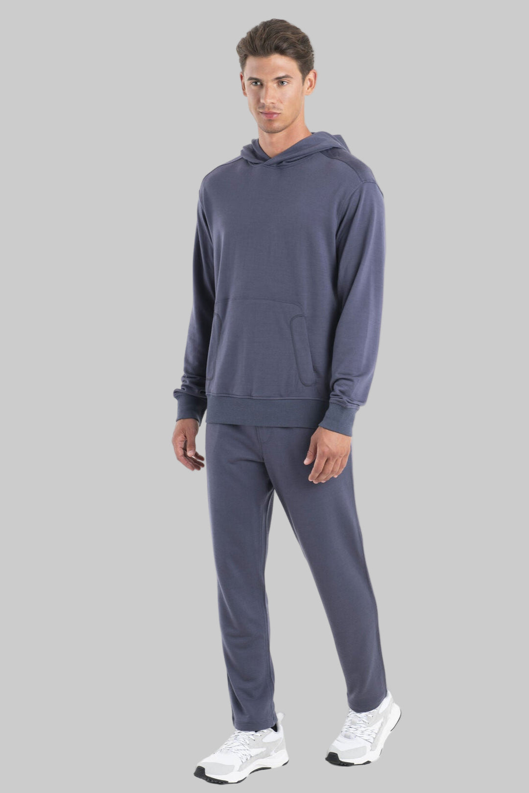 Mens Merino Shifter II Long Sleeve Hoodie Graphite 0A56QY