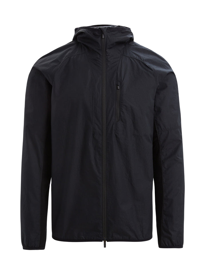Mens Shell + Cotton Windbreaker  Black 0A56OB