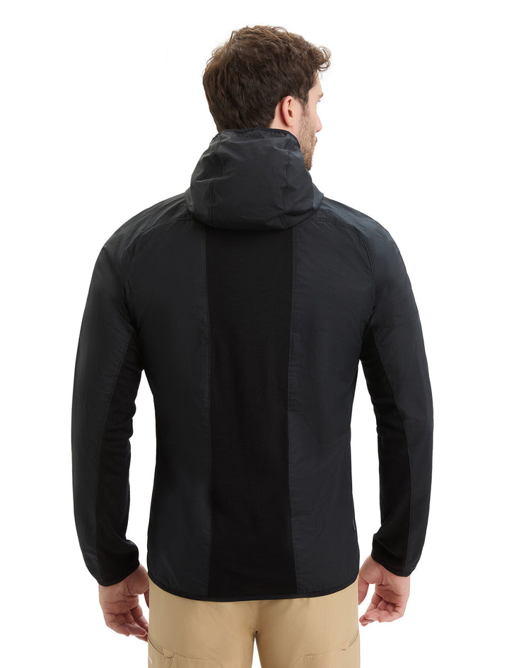 Mens Shell + Cotton Windbreaker  Black 0A56OB