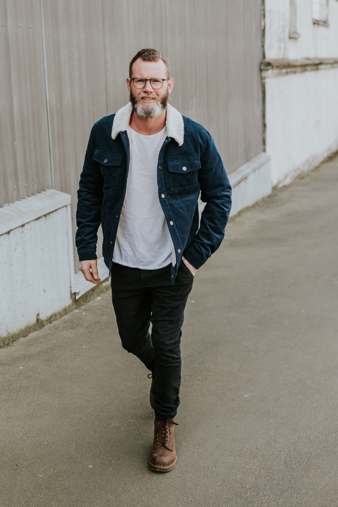 Navy sherpa jacket store