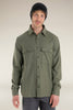 Mens Merino 200 Dawnder Long Sleeve Flannel Shirt Loden 0A56QX 