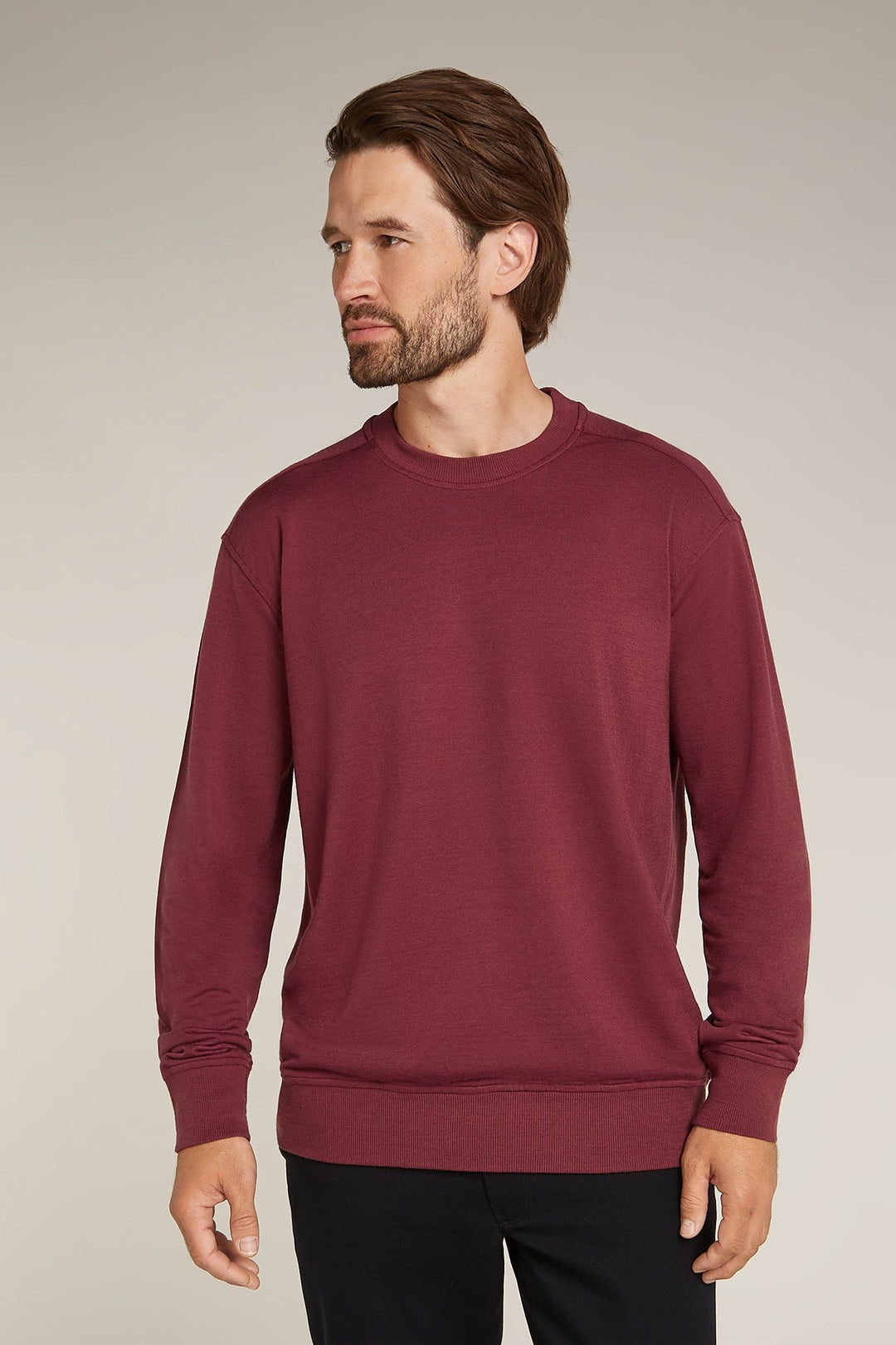 Mens Merino Shifter II Long Sleeve Sweatshirt Port 0A56QV