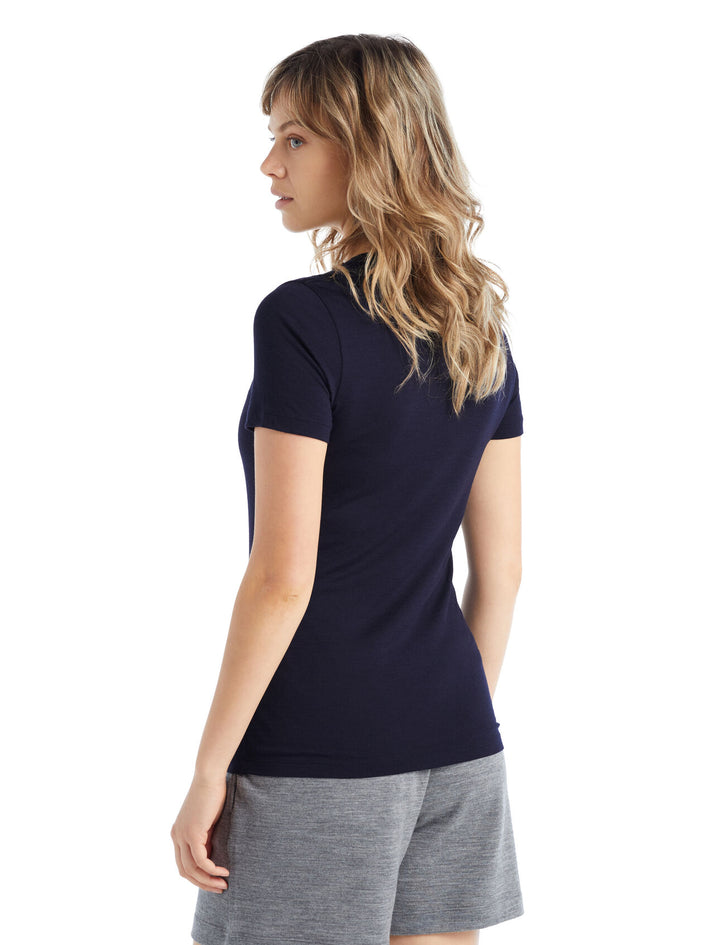 Womens Merino Tech Lite II Short Sleeve Tee Midnight Navy 0A59J9