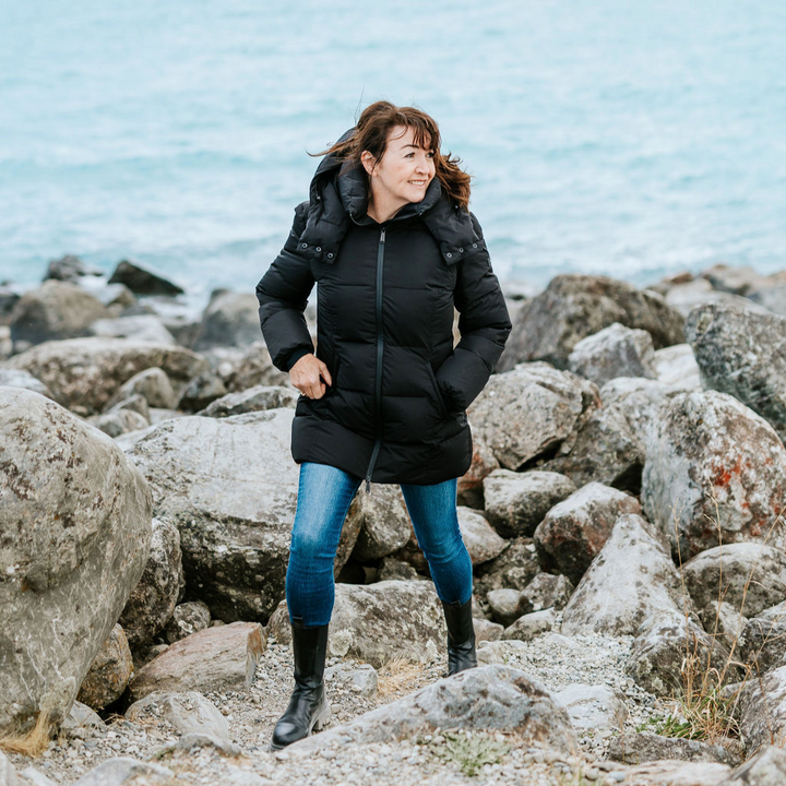 Womens Riley Waterproof Sorona Coat BlacK