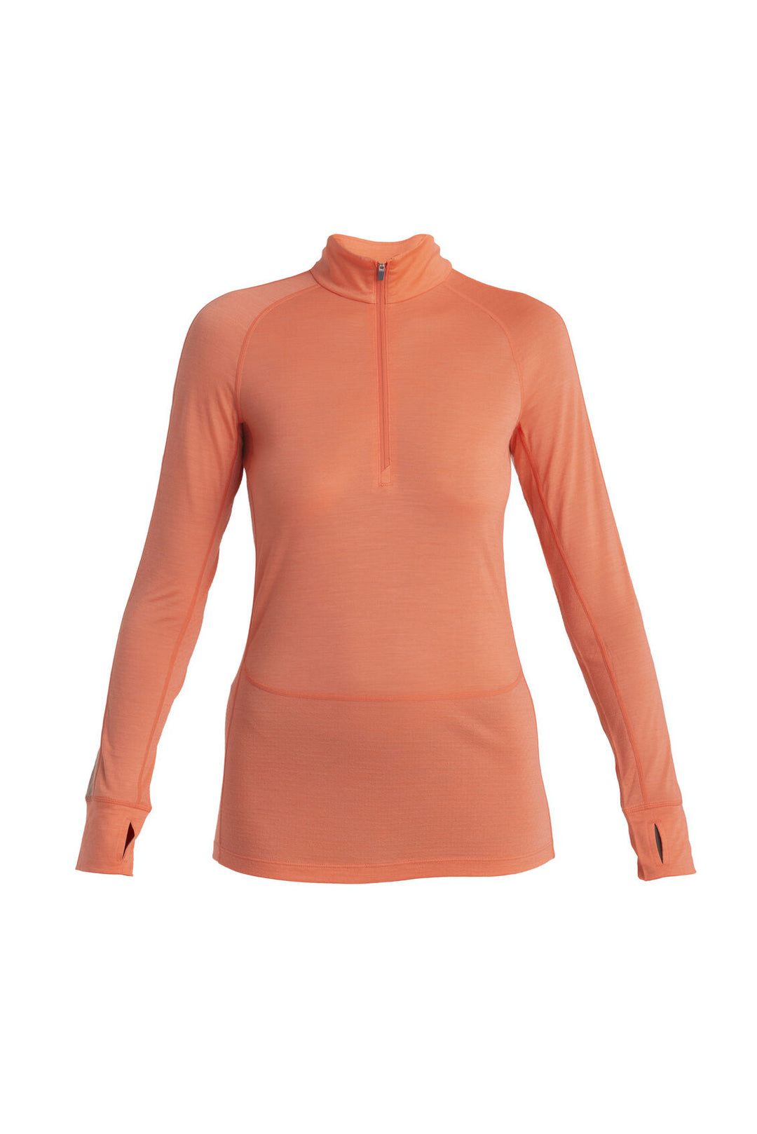 Womens 125 ZoneKnit™ LS Half Zip Thermal Top Tang/Praline  0A56XF
