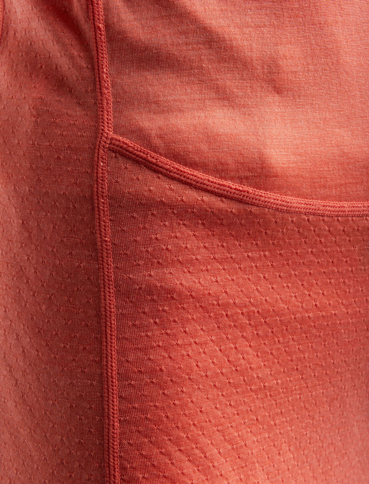 Womens 125 ZoneKnit™ LS Half Zip Thermal Top Tang/Praline  0A56XF