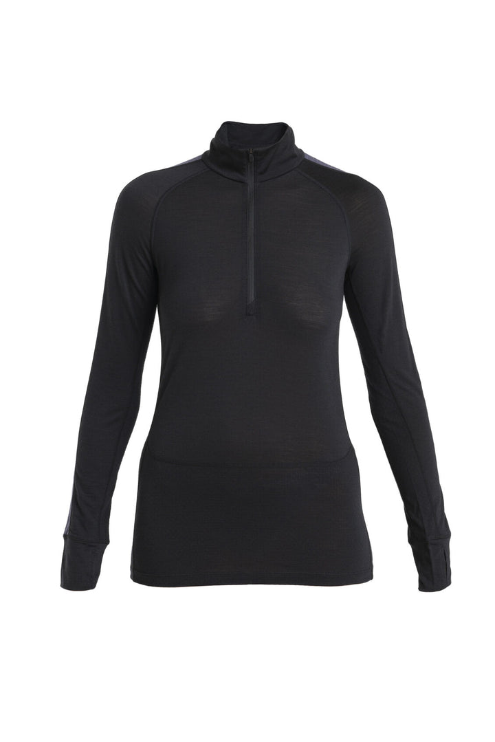 Womens 125 ZoneKnit™ LS Half Zip Thermal Top Black 0A56XF