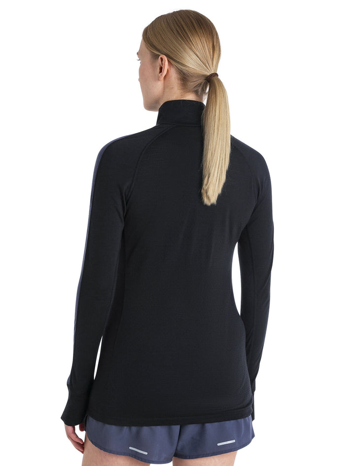 Womens 125 ZoneKnit™ LS Half Zip Thermal Top Black 0A56XF