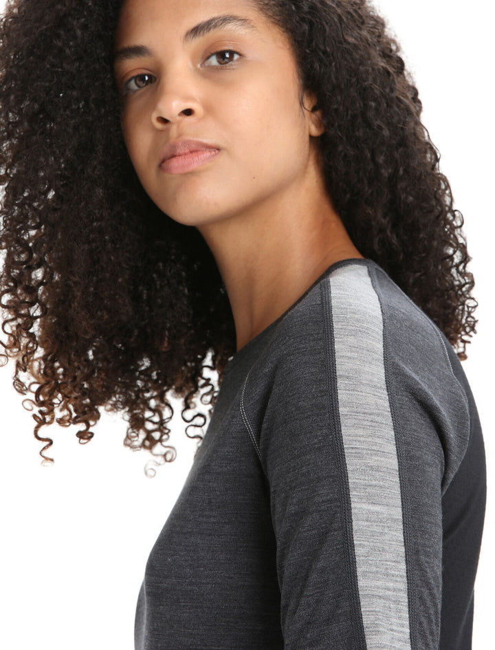 Womens 125 ZoneKnit™ Merino SS Crewe Thermal Top Jet Heather 0A56H8