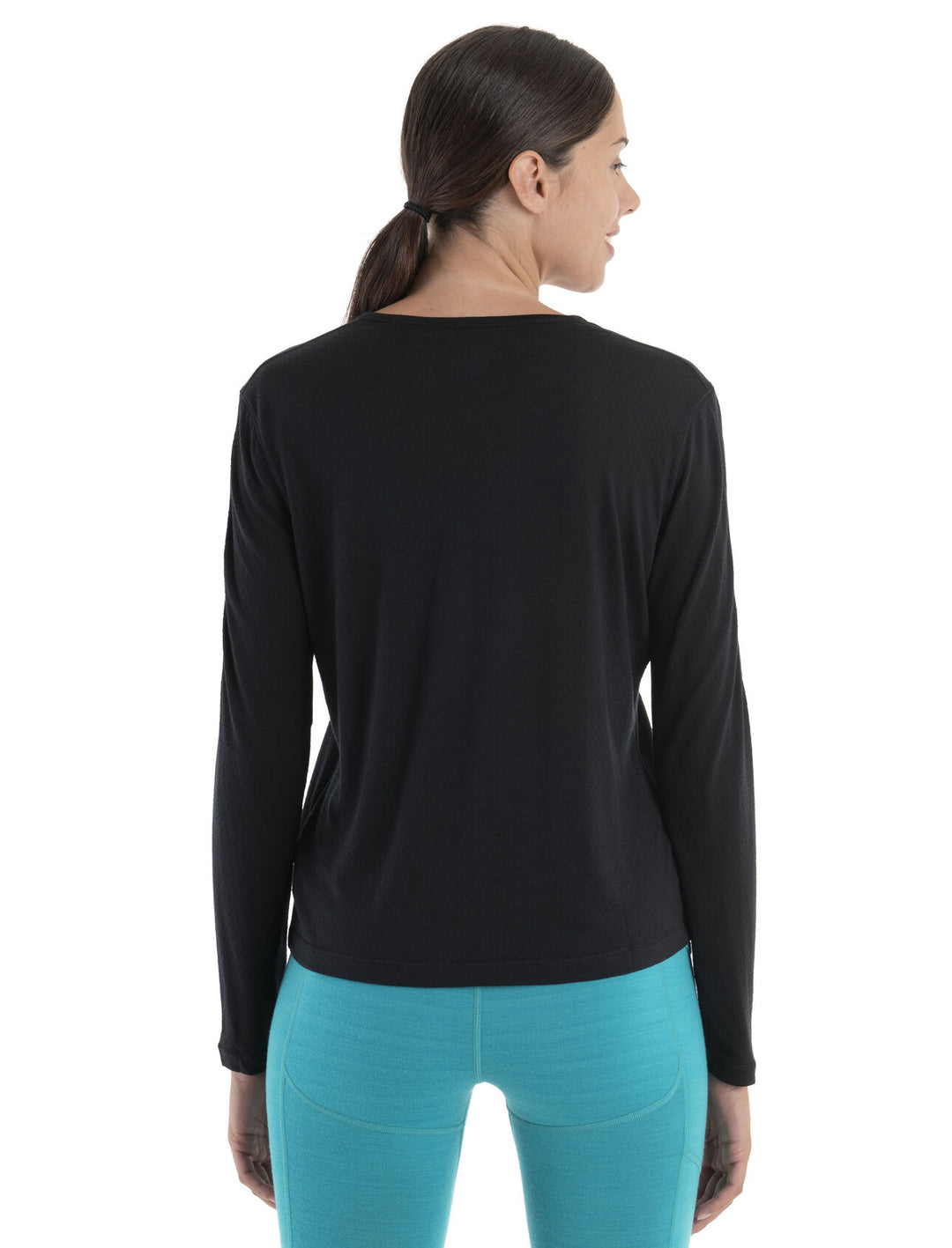 Womens 125 ZoneKnit™ Merino Energy Wind Long Sleeve Tee Black 0A56SO