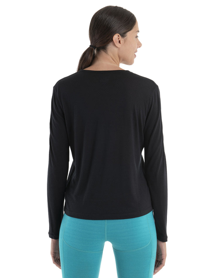 Womens 125 ZoneKnit™ Merino Energy Wind Long Sleeve Tee Black 0A56SO