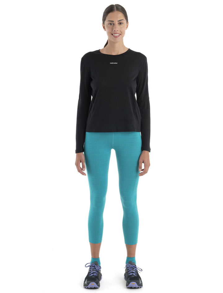 Womens 125 ZoneKnit™ Merino Energy Wind Long Sleeve Tee Black 0A56SO