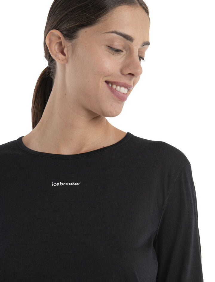 Womens 125 ZoneKnit™ Merino Energy Wind Long Sleeve Tee Black 0A56SO