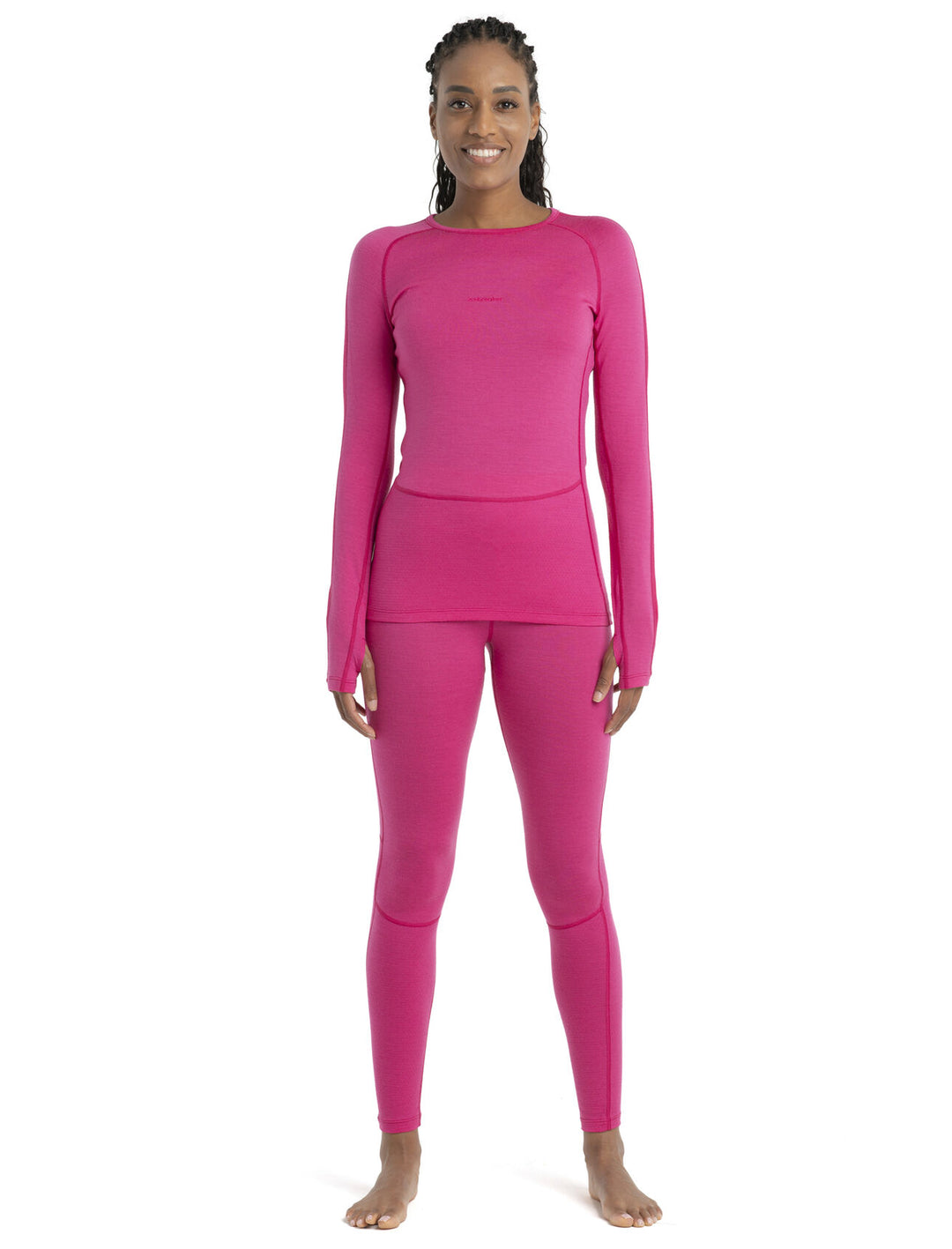Womens 260 Zoneknit LS Crewe Tempo /Electric Pink 0A56HL