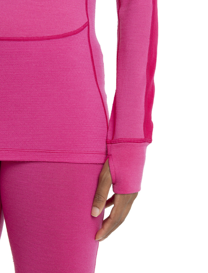 Womens 260 Zoneknit LS Half Zip  Tempo/ Electron Pink 0A56HI