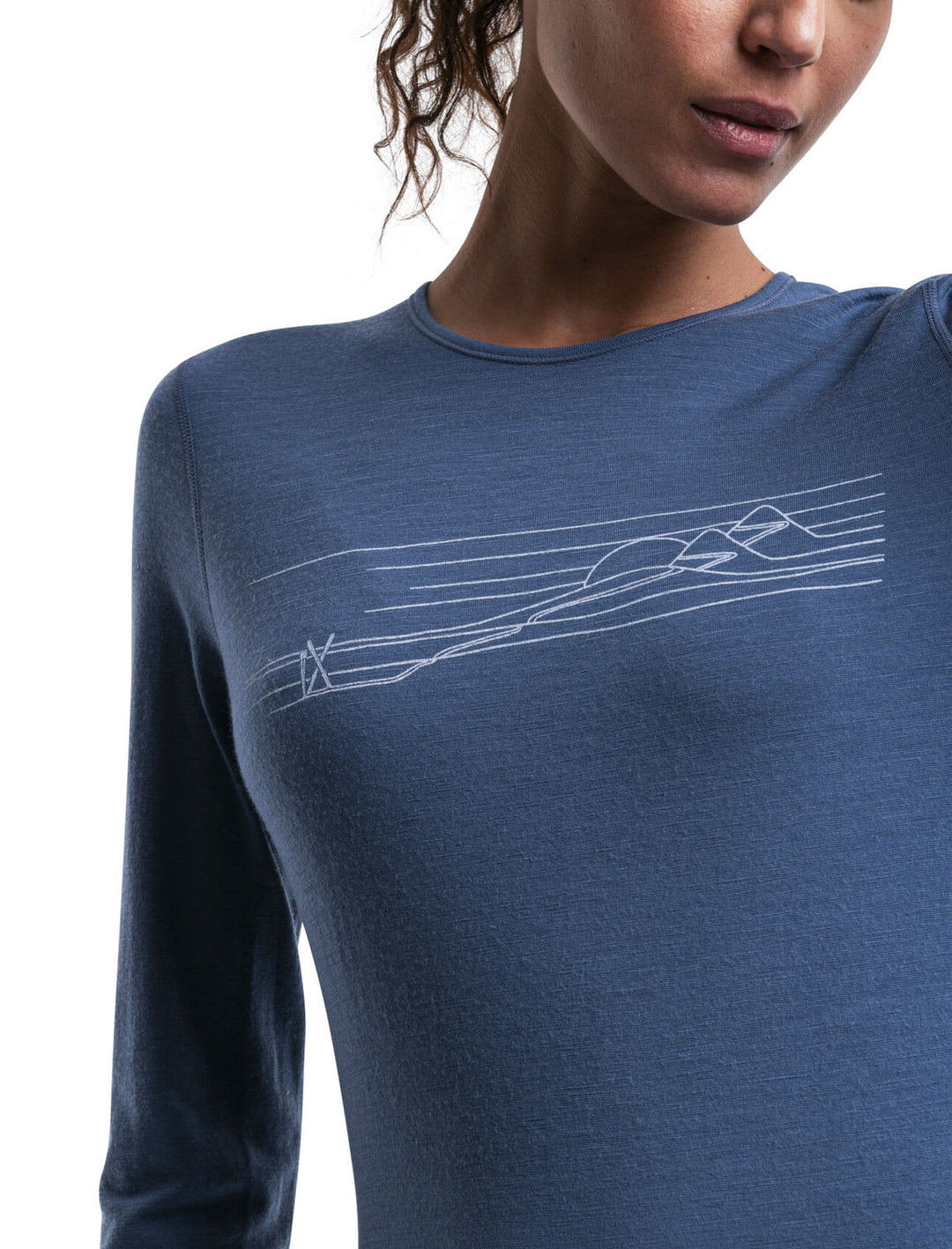 Womens Merino 200 Oasis LS Thermal Top Ski Stripes Dawn 0A56HZ