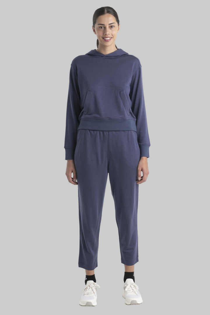 Womens Merino Blend 200 Crush Ankle Pants Graphite BA56T7