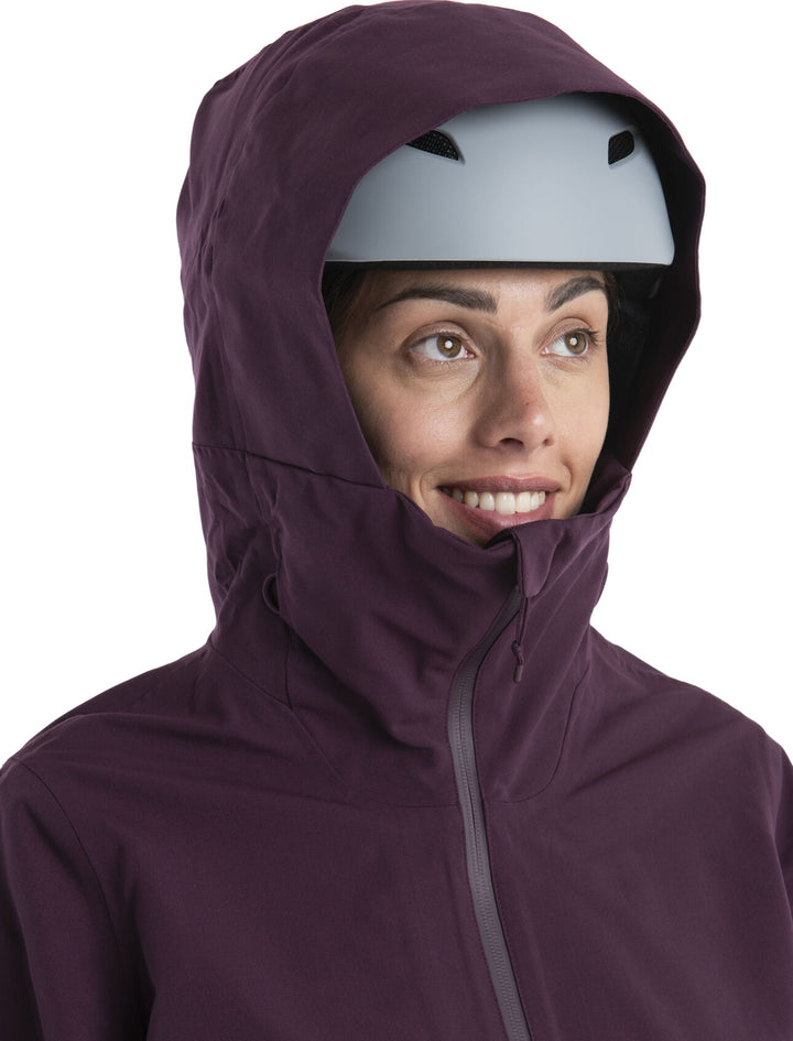 Womens Shell+™ Merino Peak Hooded Jacket Nightshade 0A56SN