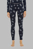 Womens Merino 260 Vertex Thermal Leggings Falling Flakes Midnight Navy 0A574H